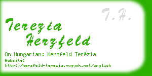 terezia herzfeld business card